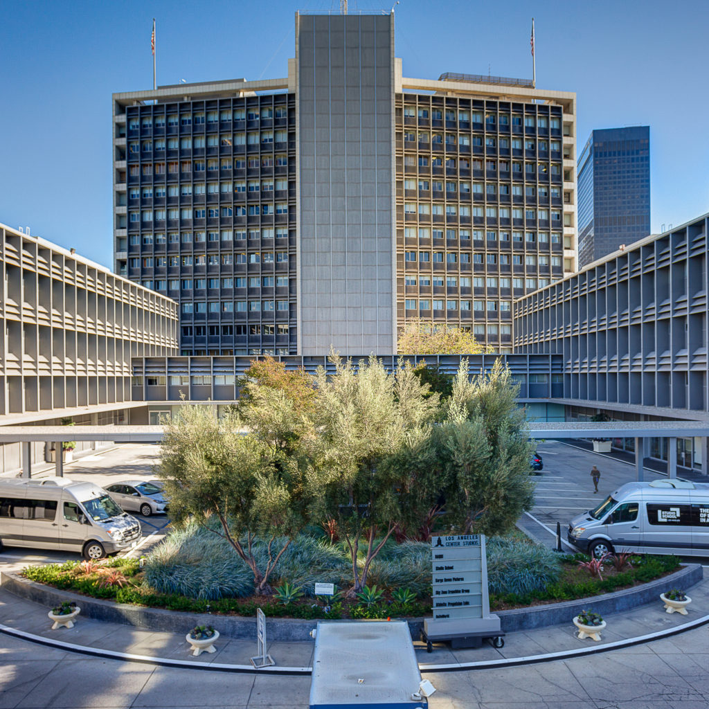 Turncourt with buildings